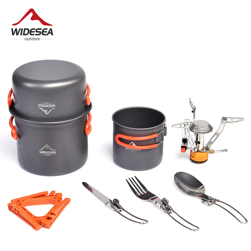 Outdoor Camping Dining Set - Layar Lebar berkemah Set peralatan makan