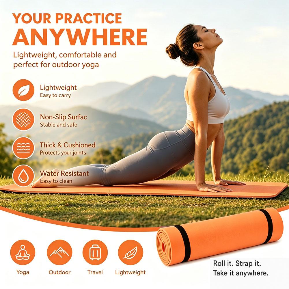Mat Yoga EVA Anti-Selip, Ringa - Outdoor Camping Rugs ulasan dan harga
