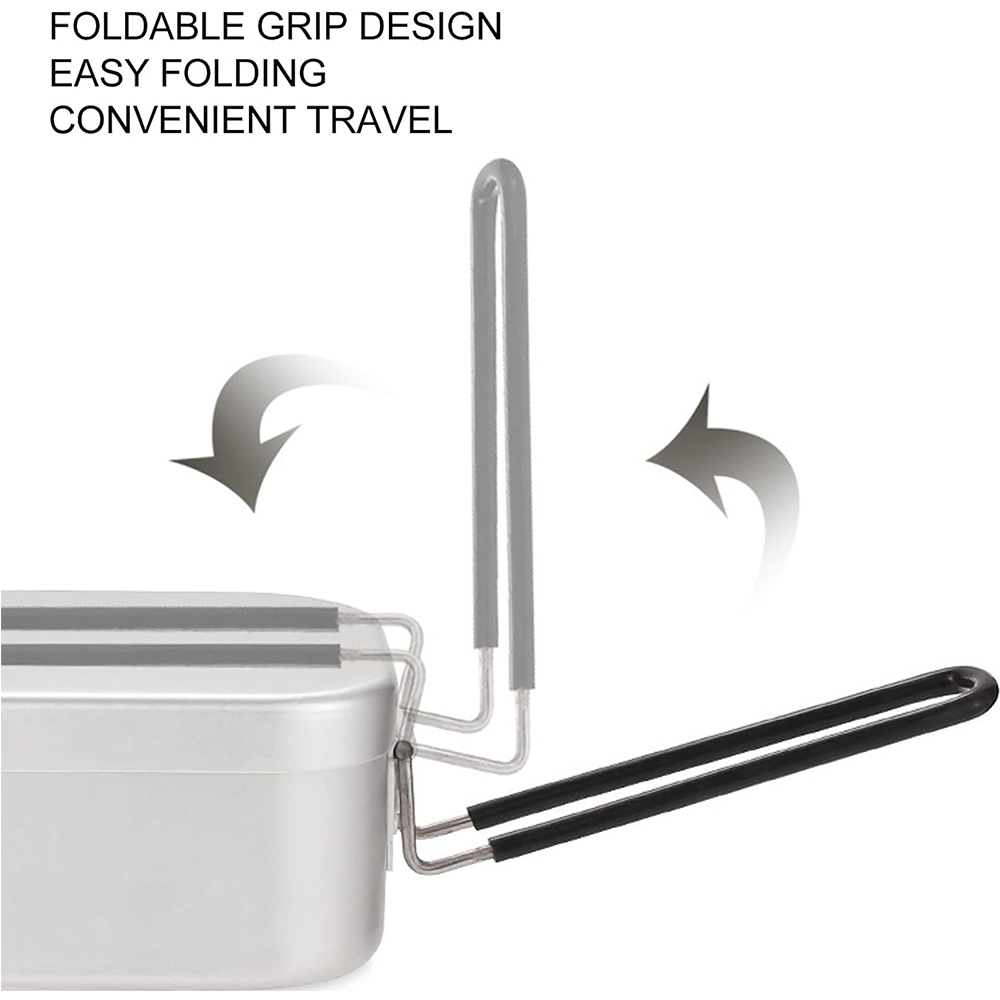 Kotak makan siang aluminium 80 - Outdoor Camping Dining Set ulasan dan harga