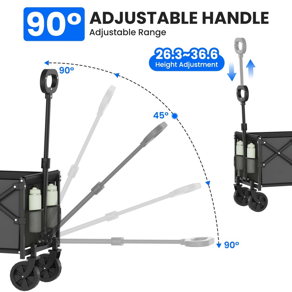 Gerobak Taman Lipat Kapasitas  - Outdoor Camping Trolley ulasan dan harga